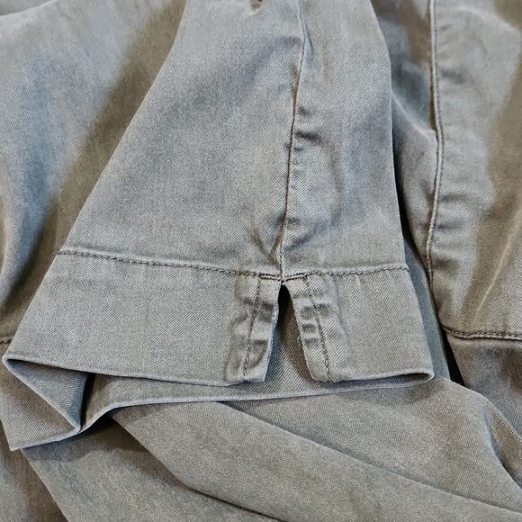 Buffalo David Bitton Green Pull On Pants Size LG Elastic Waist Gorpcore Granola - Picture 6 of 10